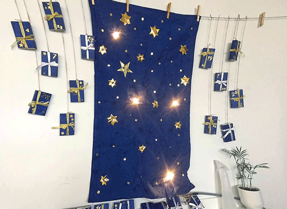 Adventsschmuck an der Grundschule Feldsieper Schule