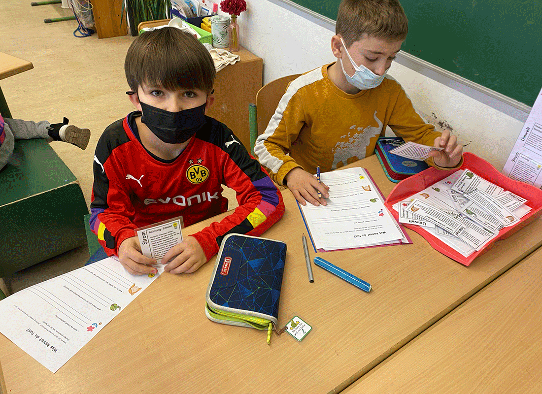 Aus dem Unterricht in der Feldsieper Schule Bochum