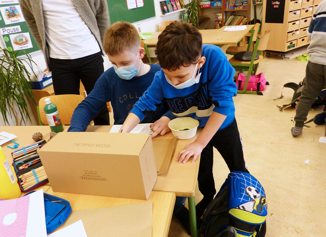 Aus dem Unterricht an der Feldsieper Grundschule Bochum