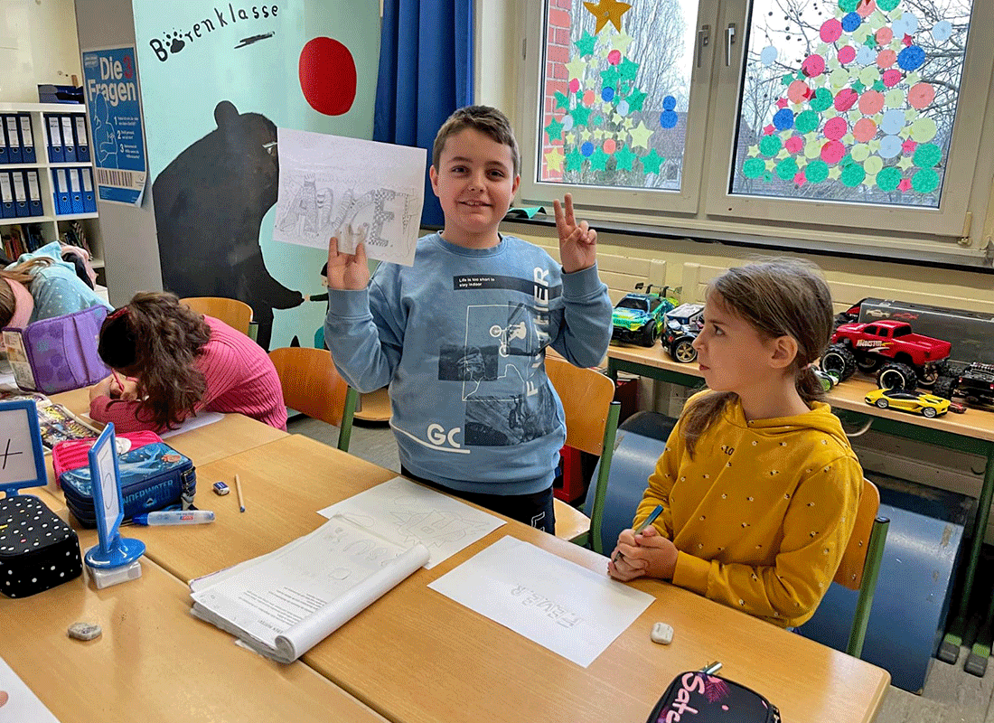 Aus dem Unterricht in der Feldsieper Schule Bochum