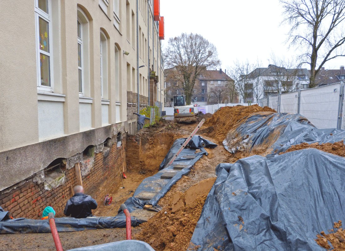 Baustellentagebuch der Errichtung eines neuen Grundschulgebäudes Feldsieper Strasse