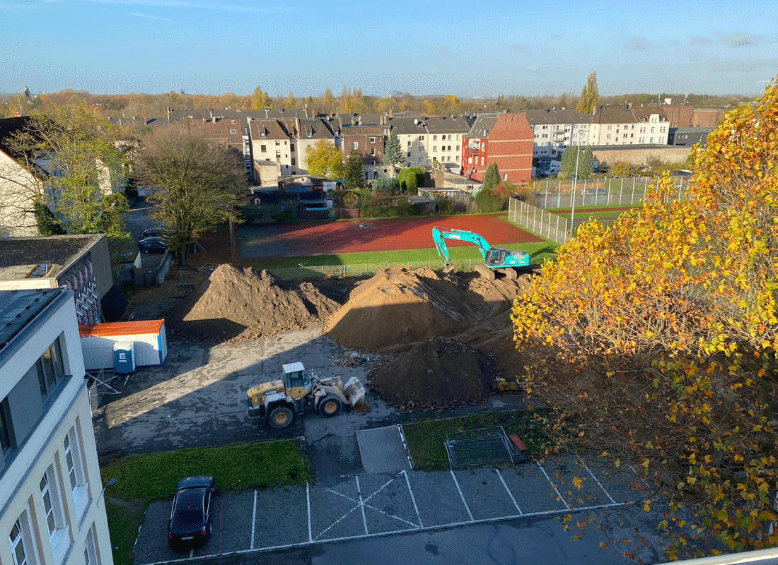 Baustellentagebuch der Errichtung eines neuen Grundschulgebäudes Feldsieper Strasse